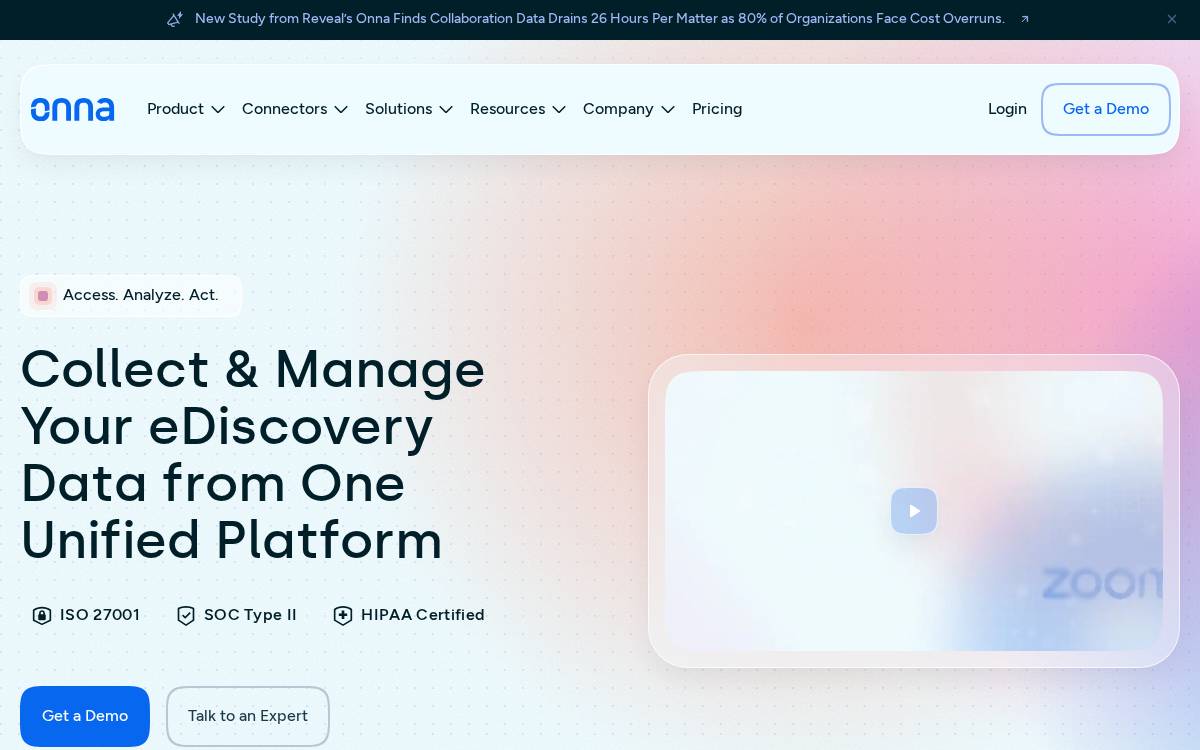 Onna website preview