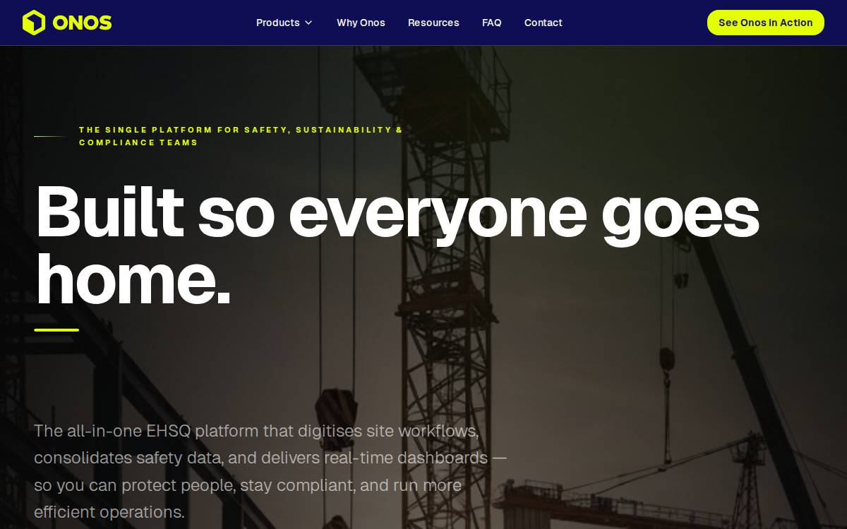 ONOS website preview