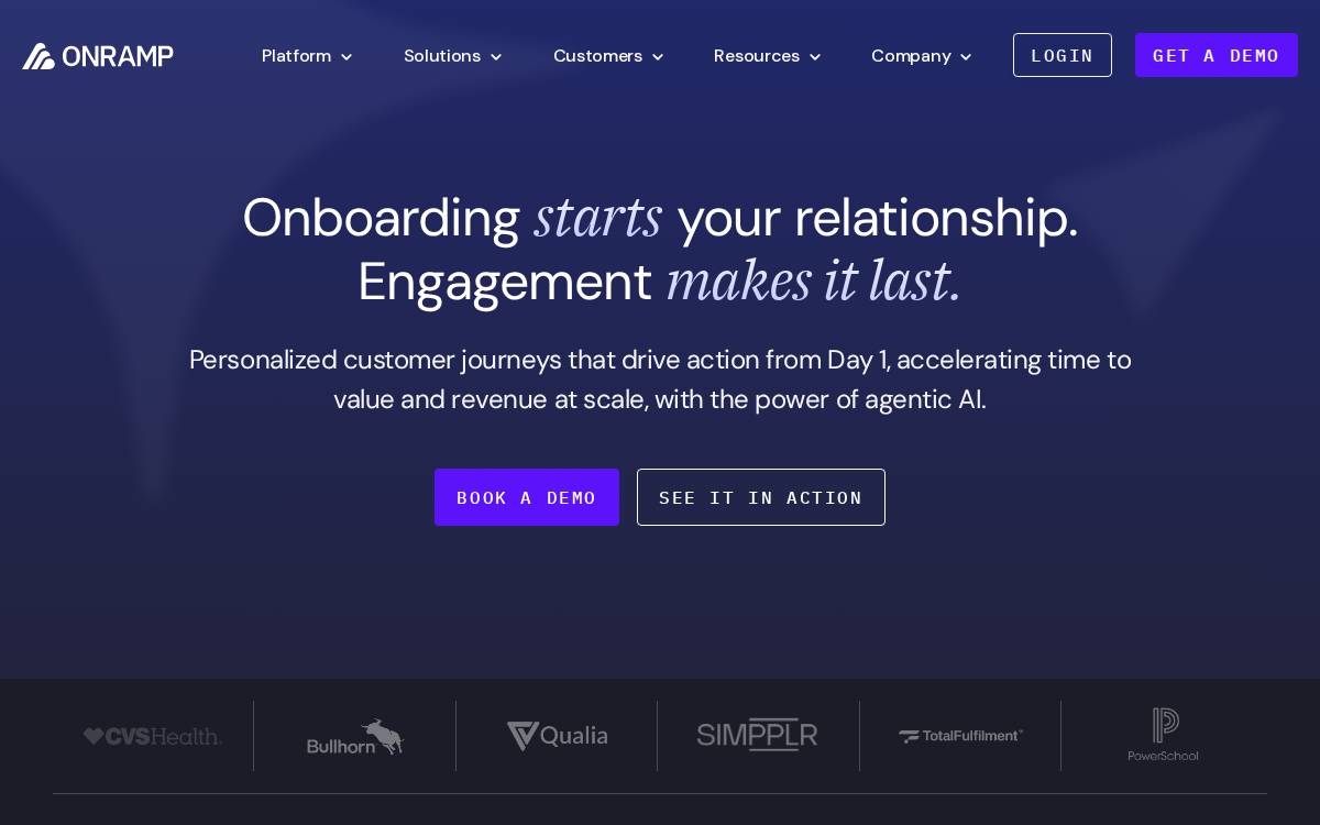 OnRamp website preview