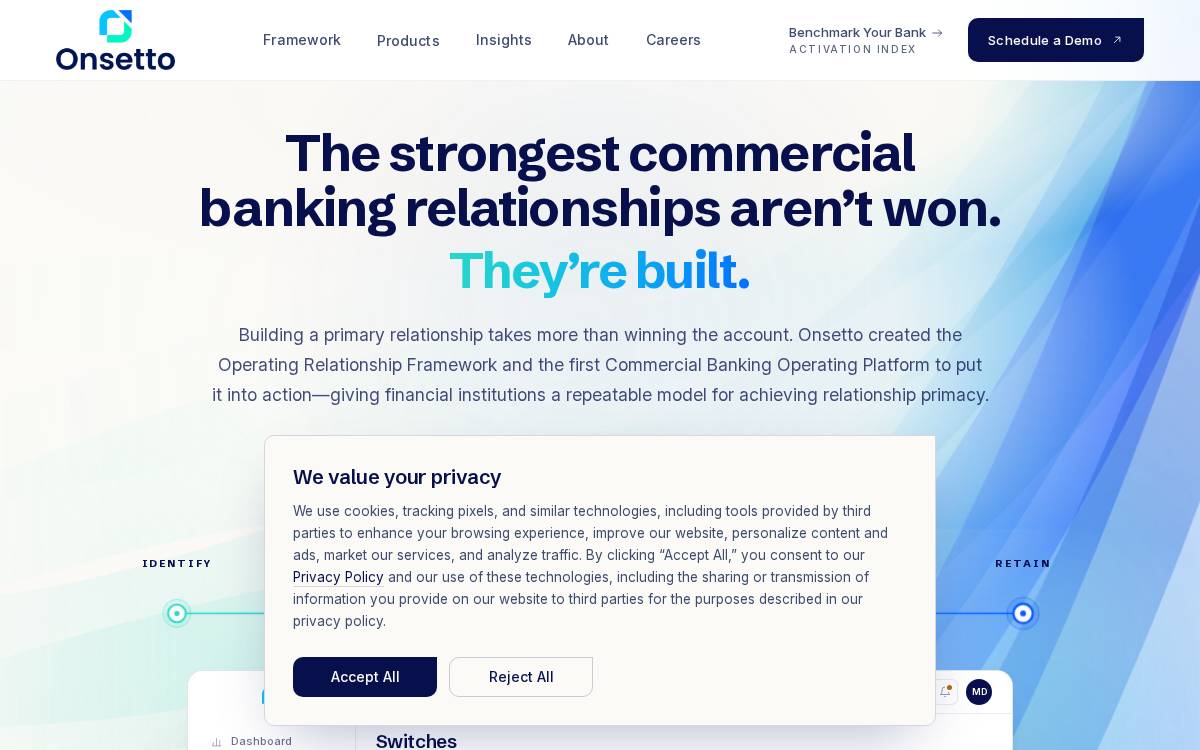 Onsetto website preview