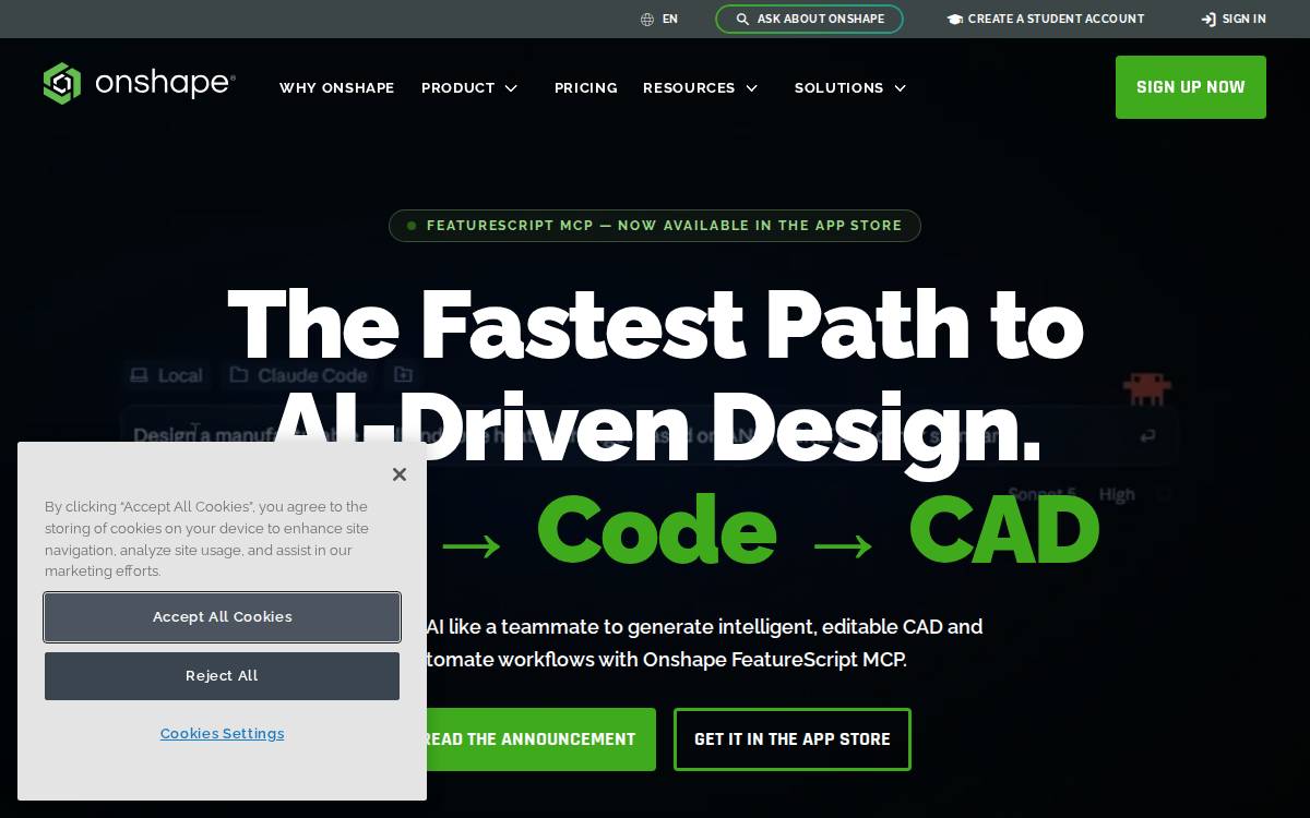Onshape website preview