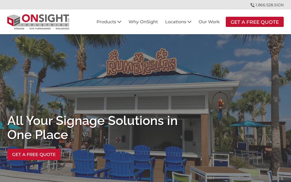 OnSight Industries website preview