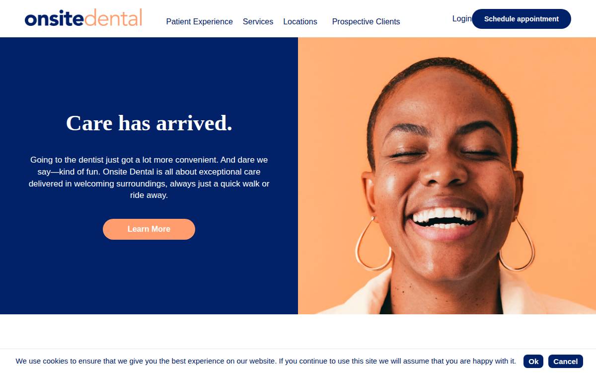 Onsite Dental website preview