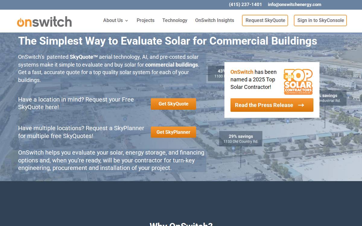 OnSwitch website preview