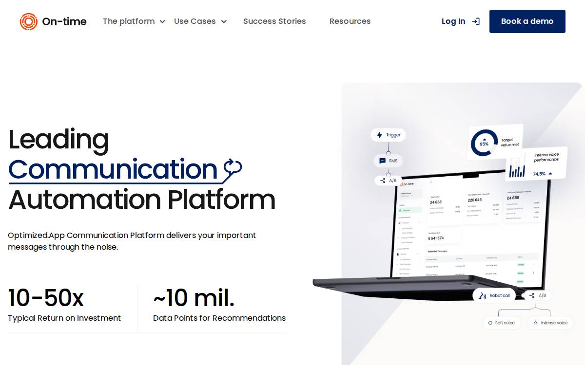 Ontime website preview