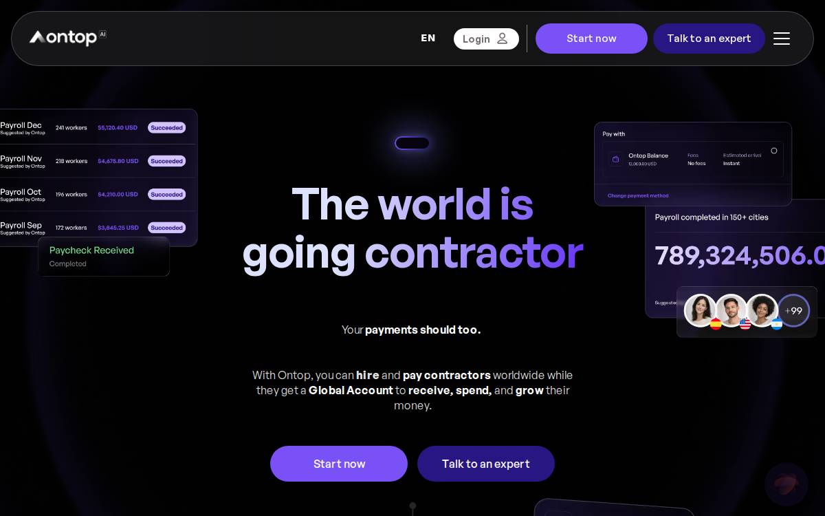 Ontop website preview