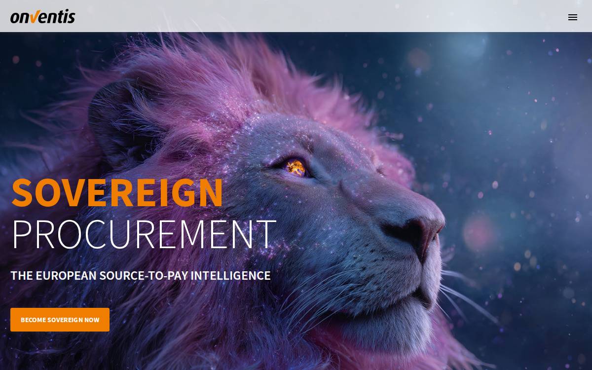 Onventis website preview