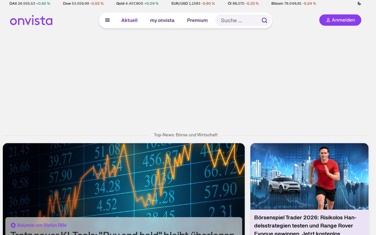 Onvista website preview