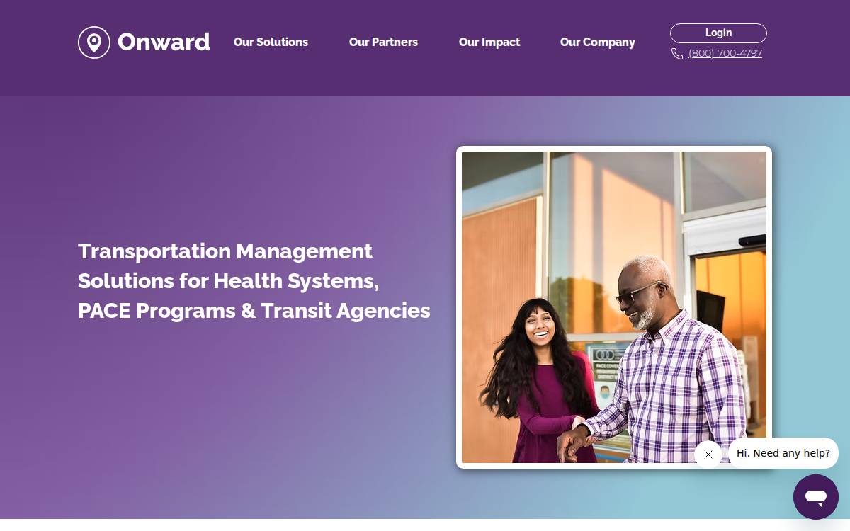 Onward Rides website preview