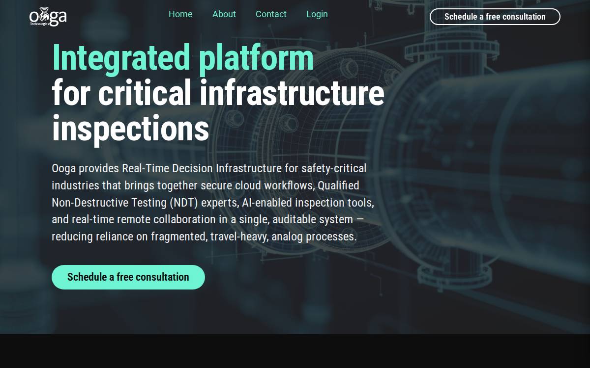 Ooga Technologies website preview