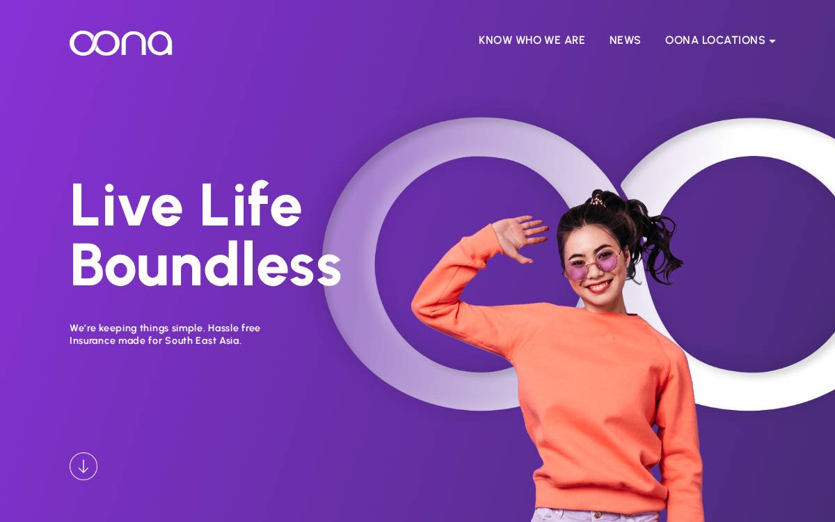 Oona Insurance website preview