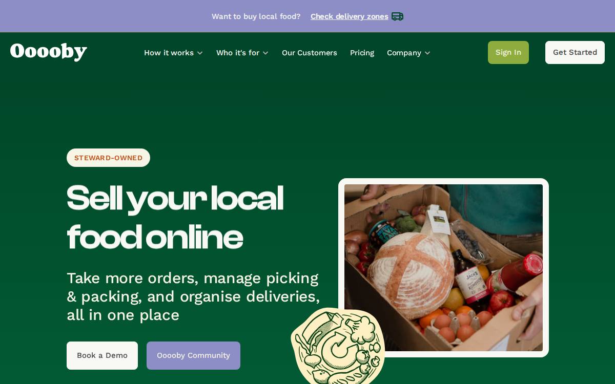 Ooooby website preview
