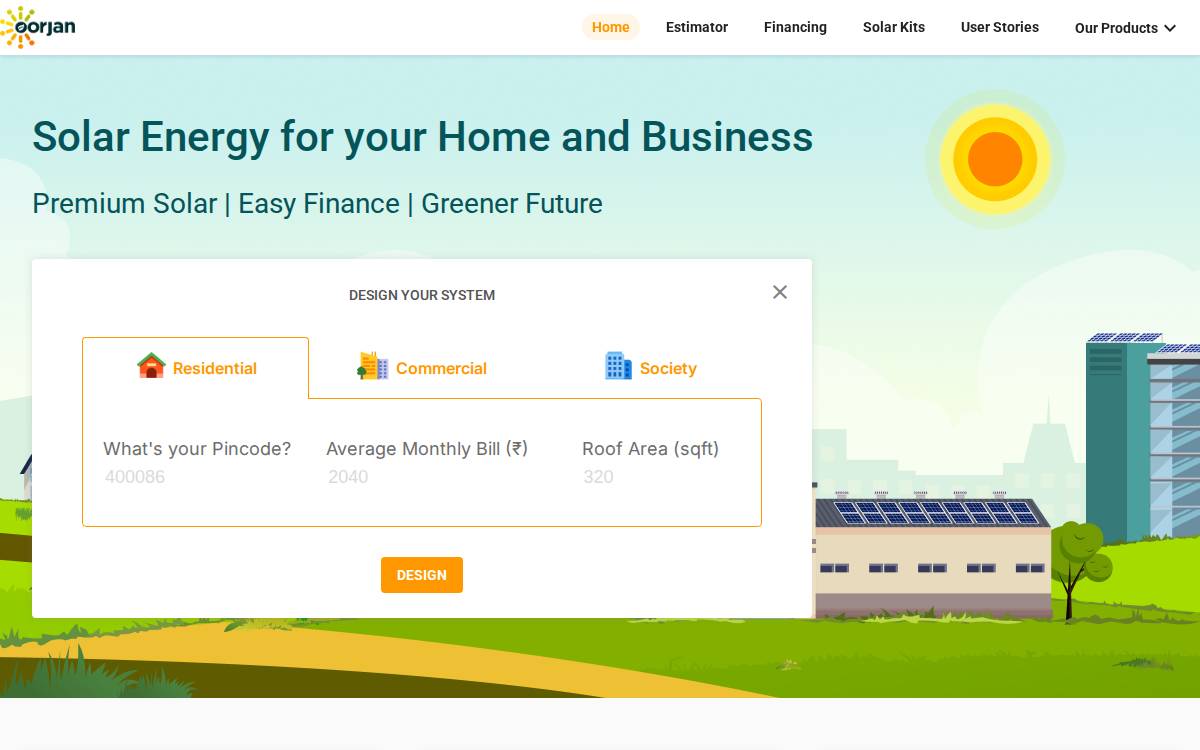 Oorjan website preview