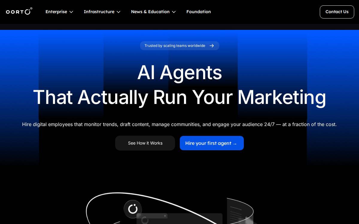Oortech website preview