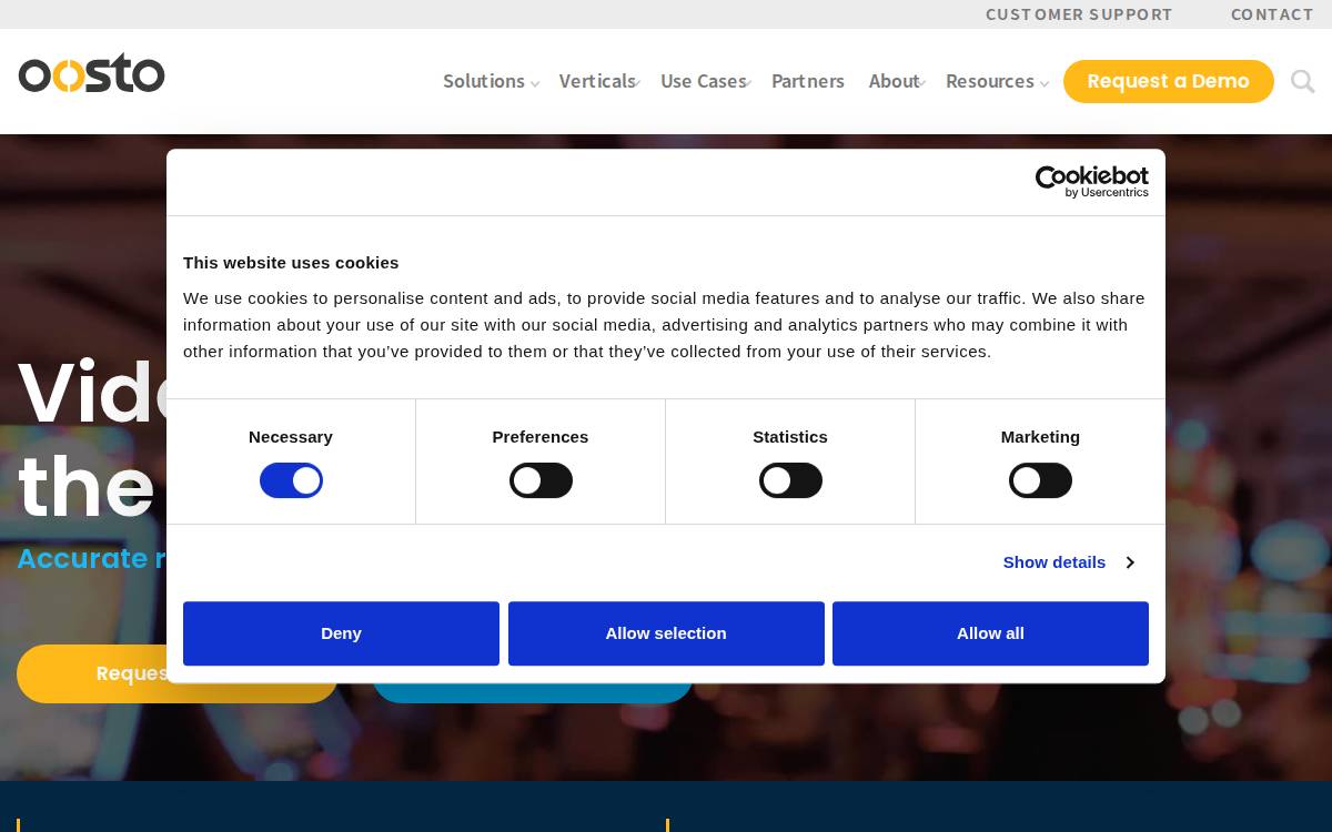 Oosto website preview