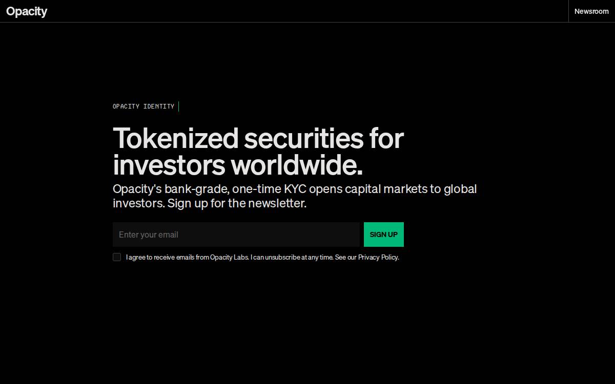 Opacity website preview