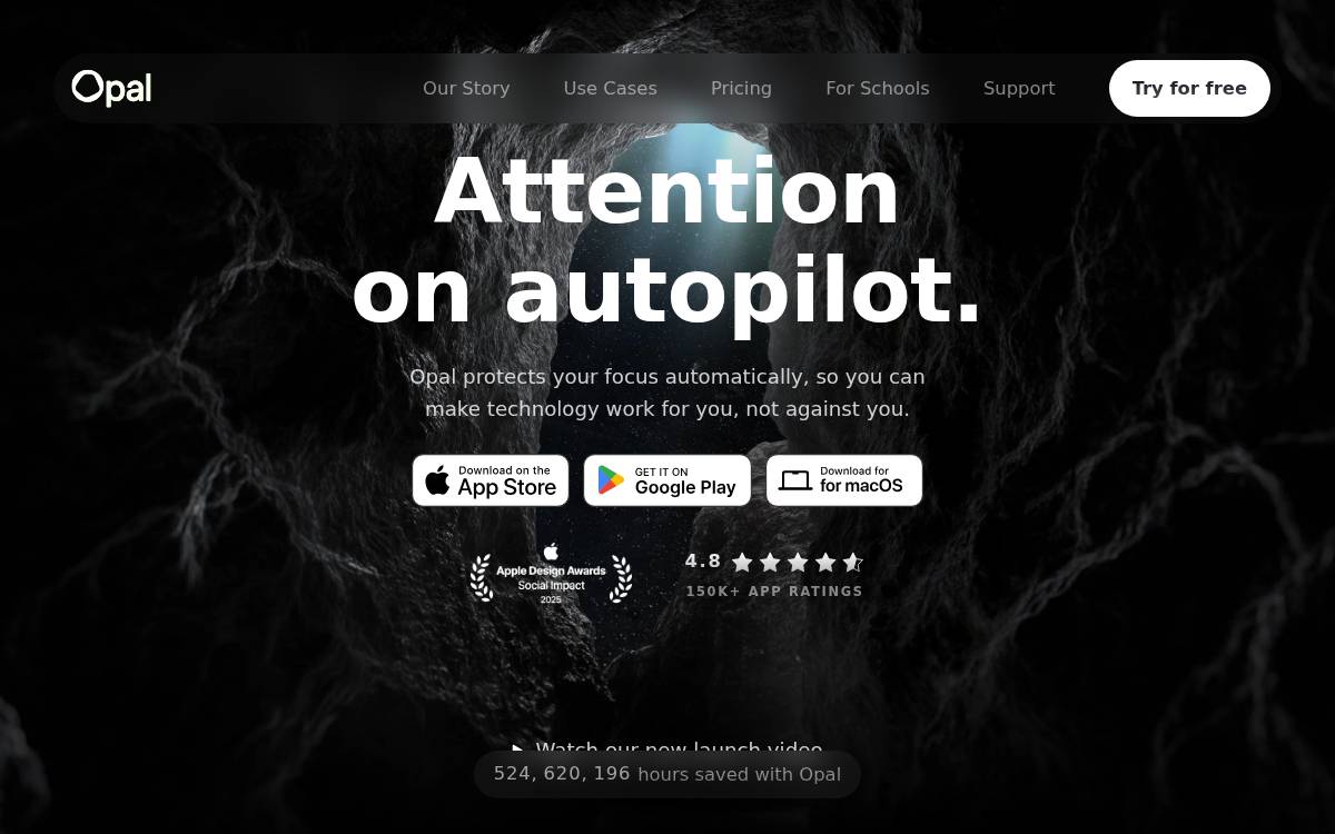 Opal website preview