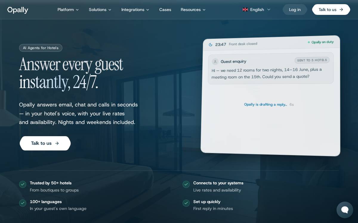 Opally website preview