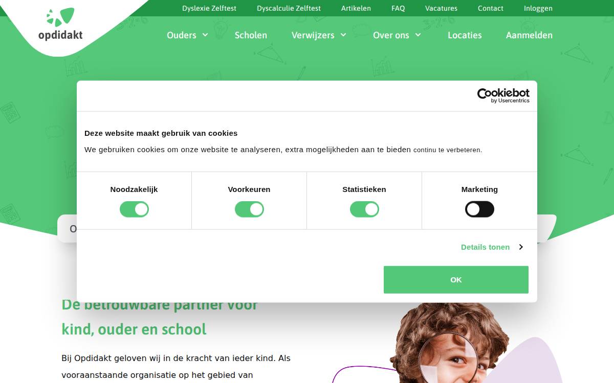 Opdidakt website preview