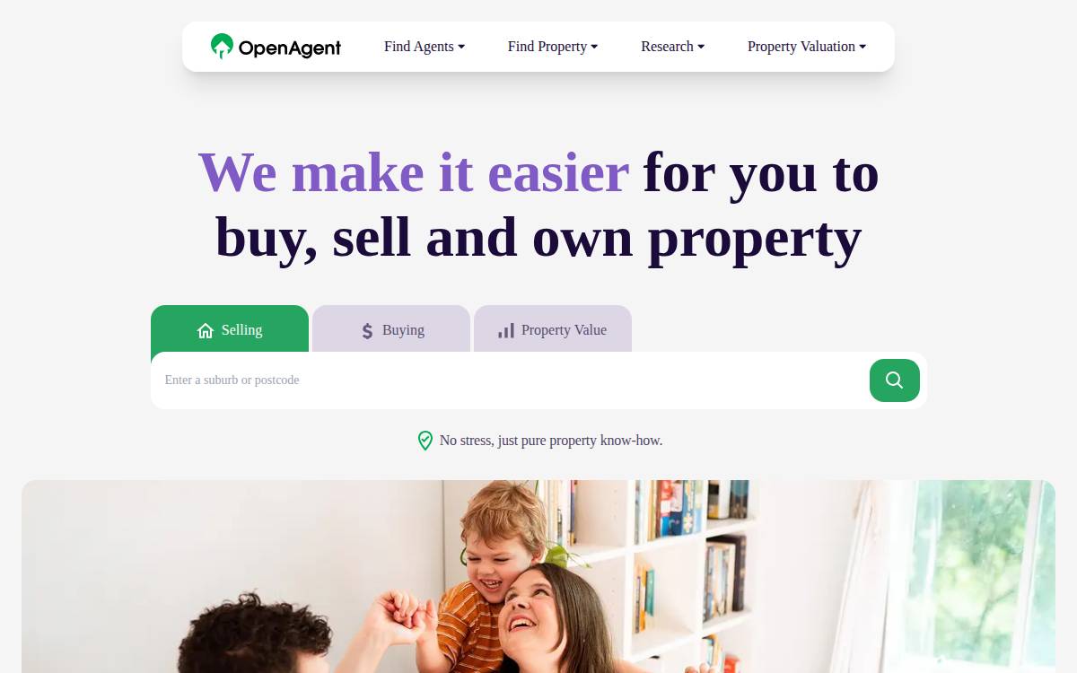 Open Agent website preview