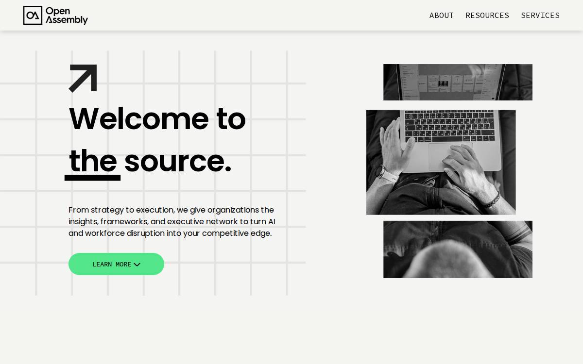 Open Assembly website preview