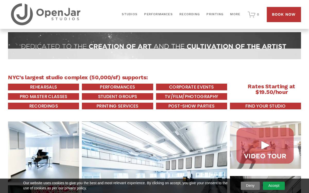 Open Jar Studios website preview