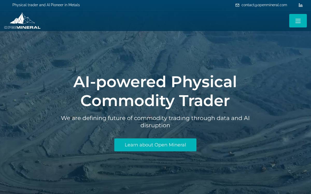 Open Mineral website preview