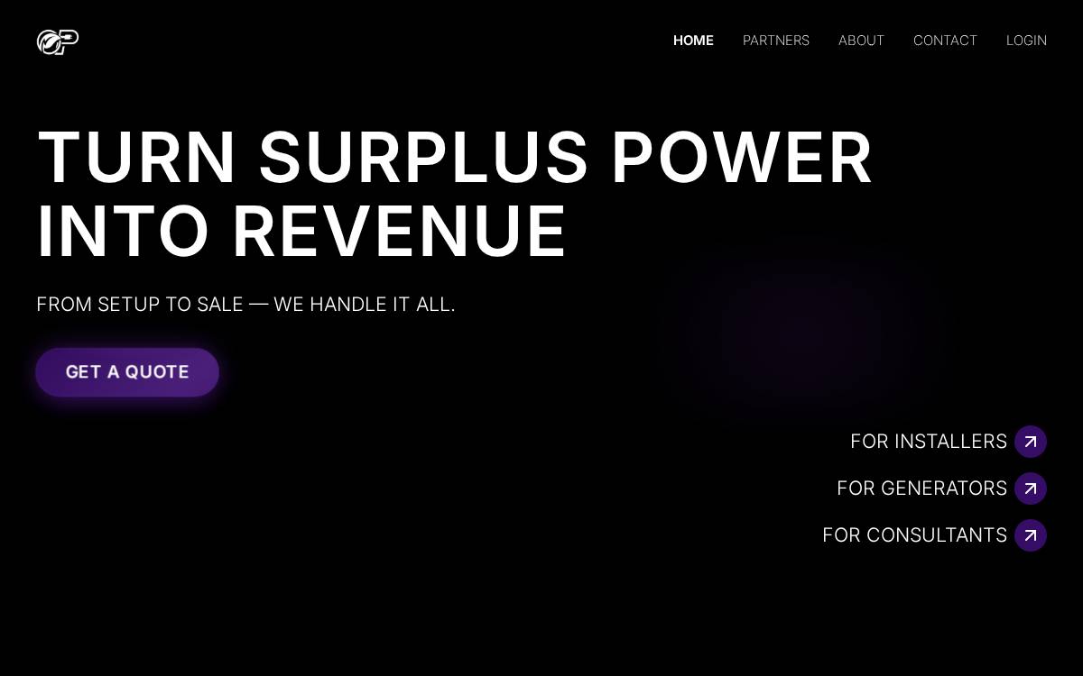 Open Power website preview