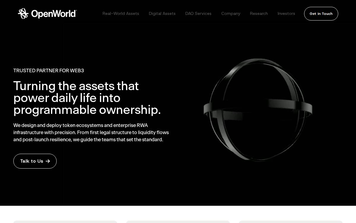 Open World website preview