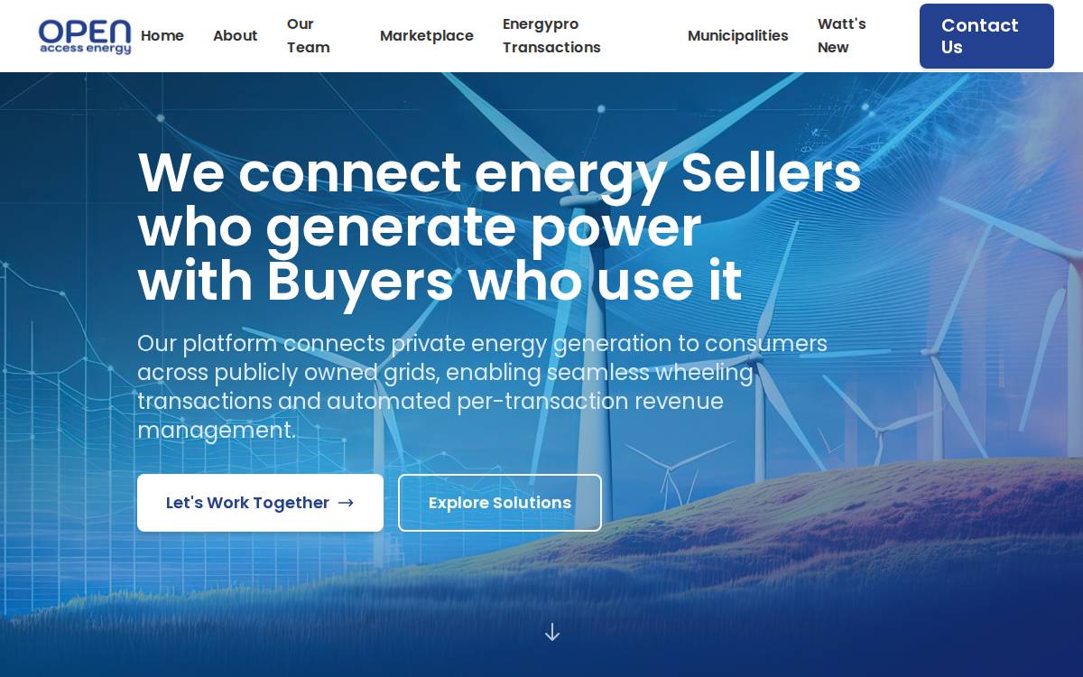 Openaccess website preview