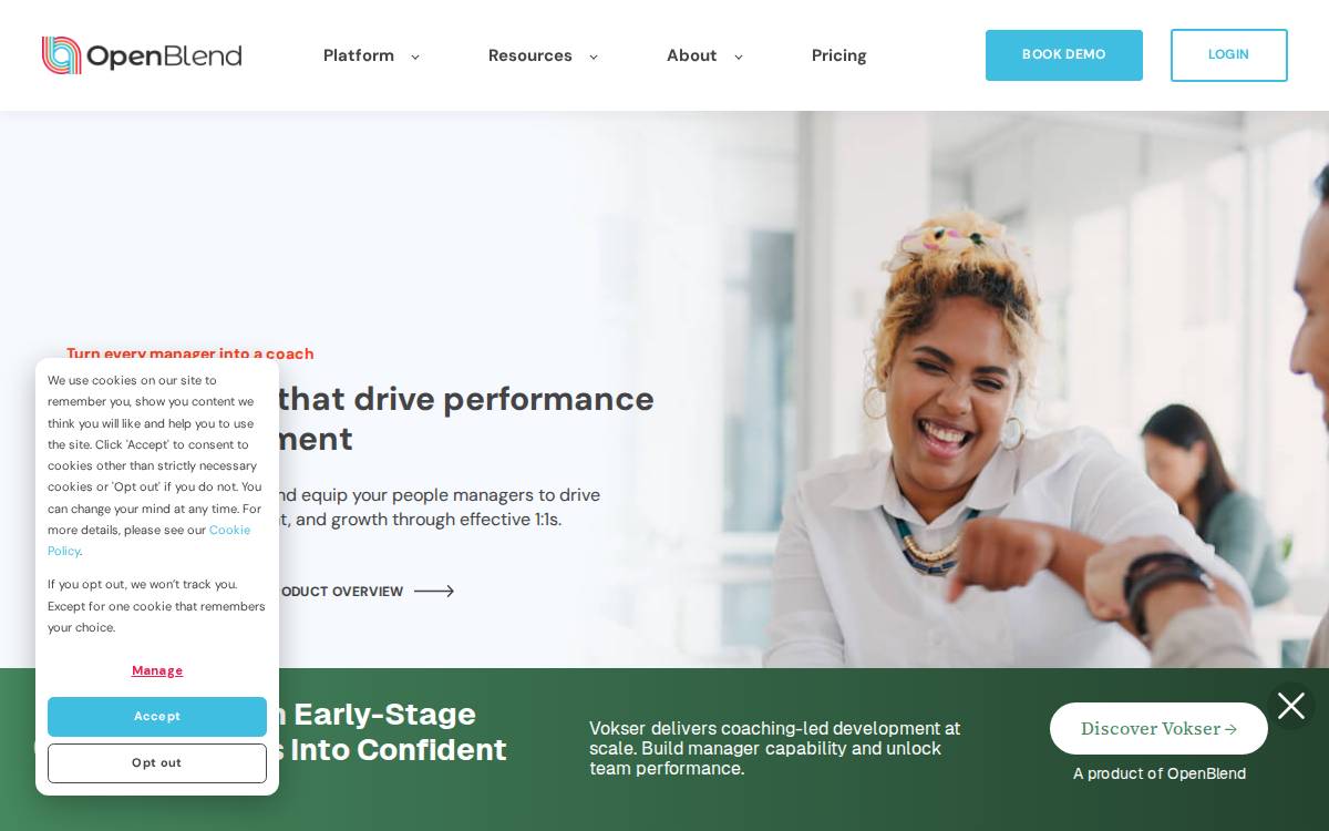 OpenBlend website preview