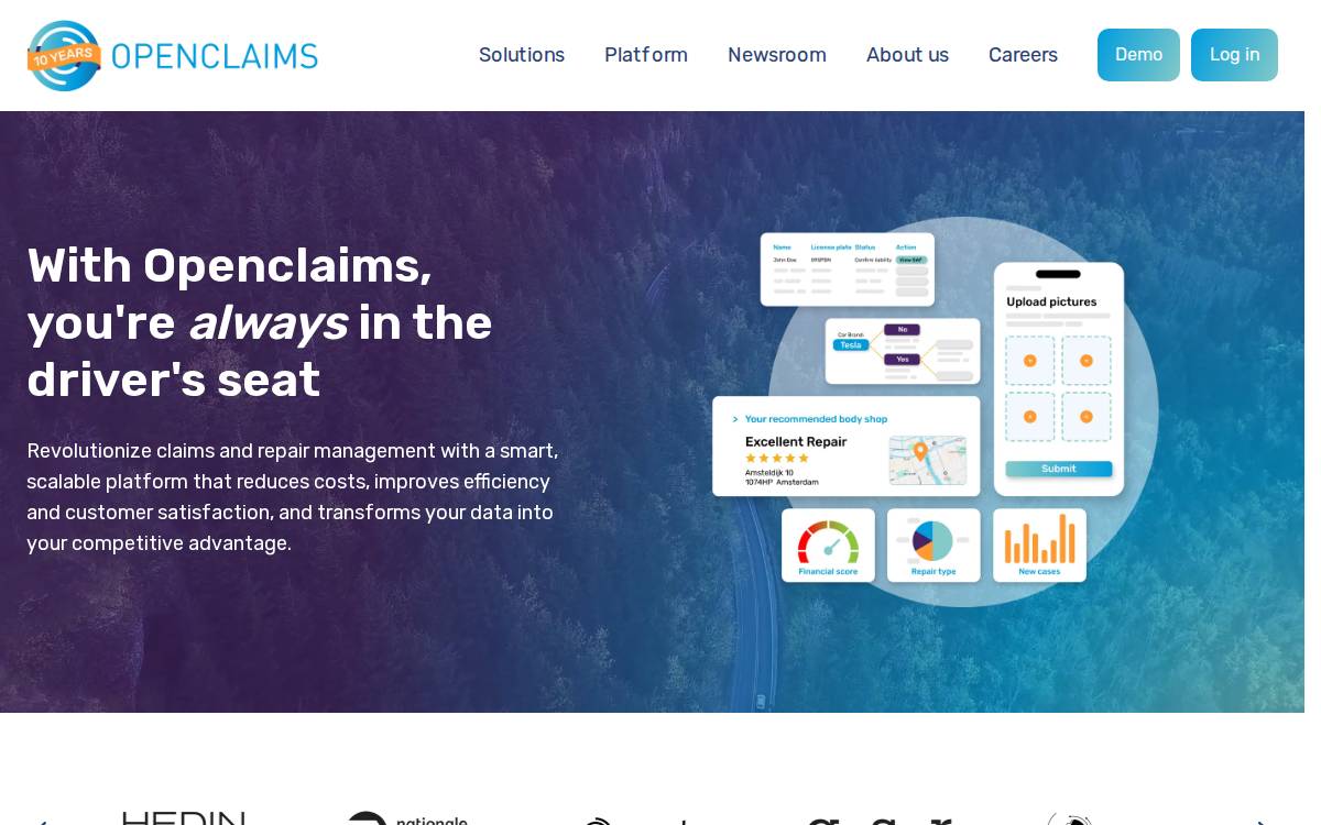 Openclaims website preview