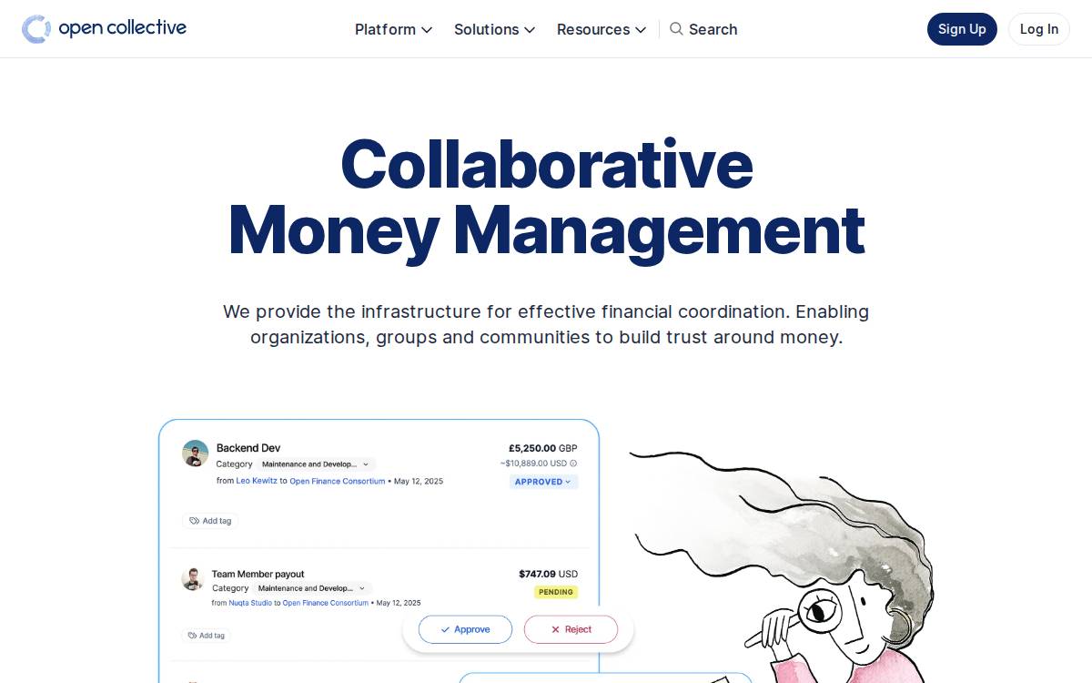 Opencollective website preview