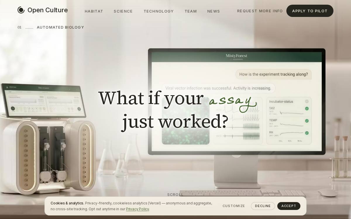Openculturesci website preview