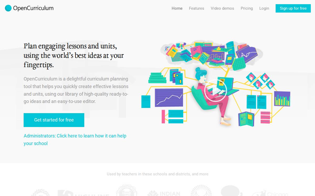 OpenCurriculum website preview