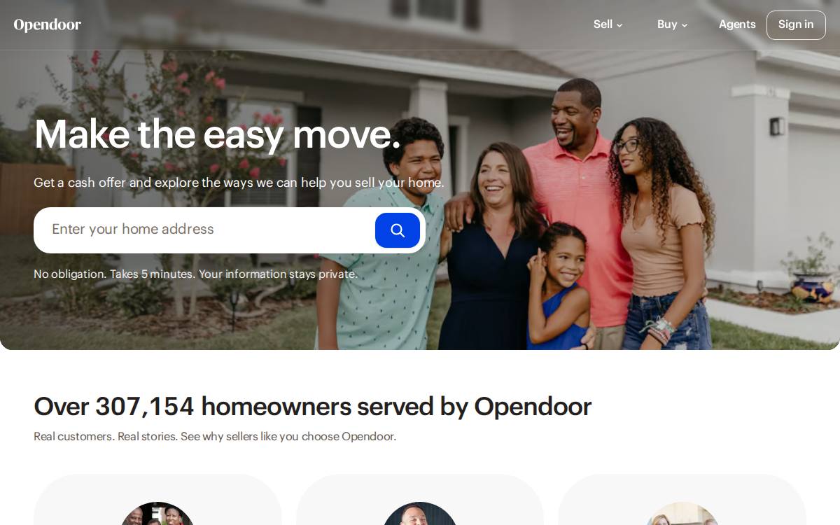 Opendoor website preview