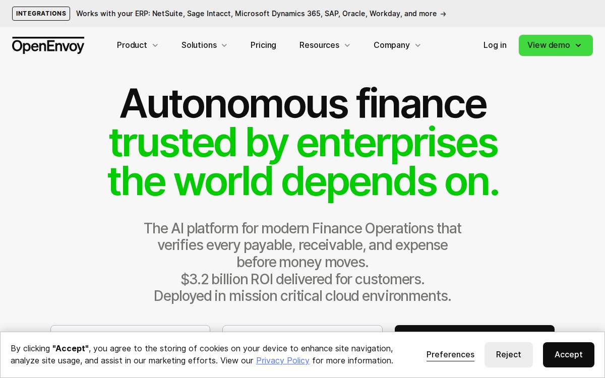 Open Envoy website preview