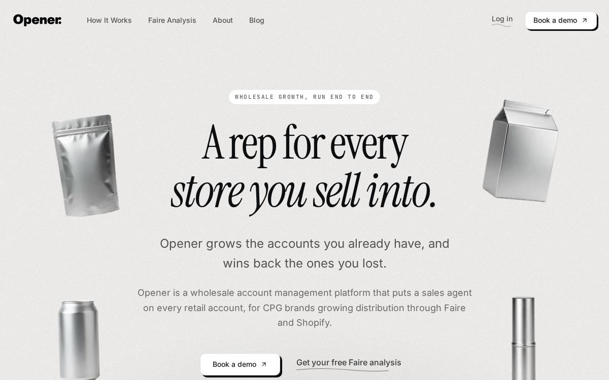 Opener website preview