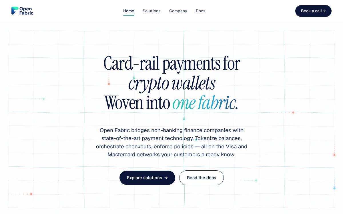 Openfabric website preview