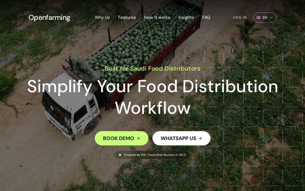 OpenFarming website preview