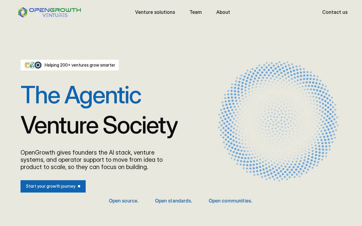 Opengrowth website preview
