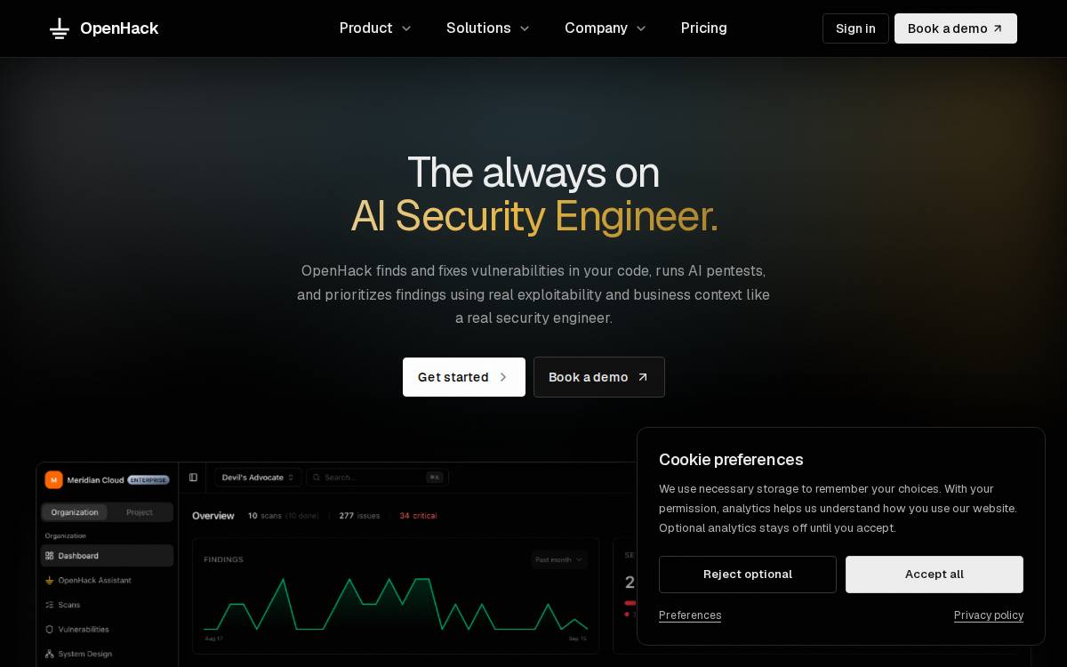 OpenHack website preview