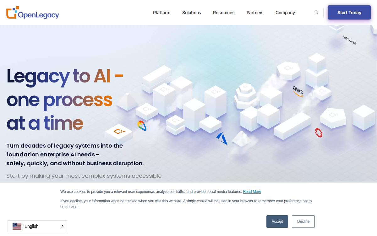 Openlegacy website preview