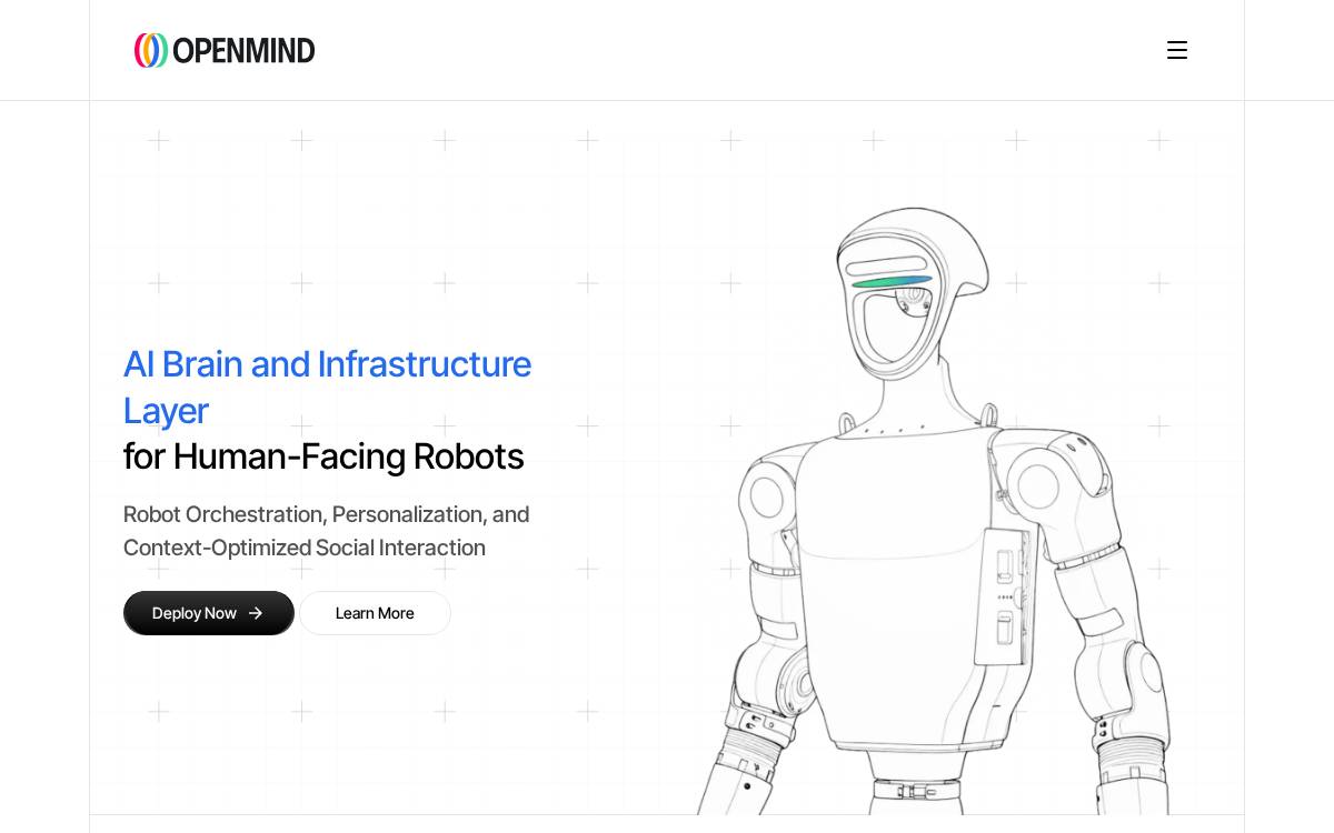 OpenMind website preview