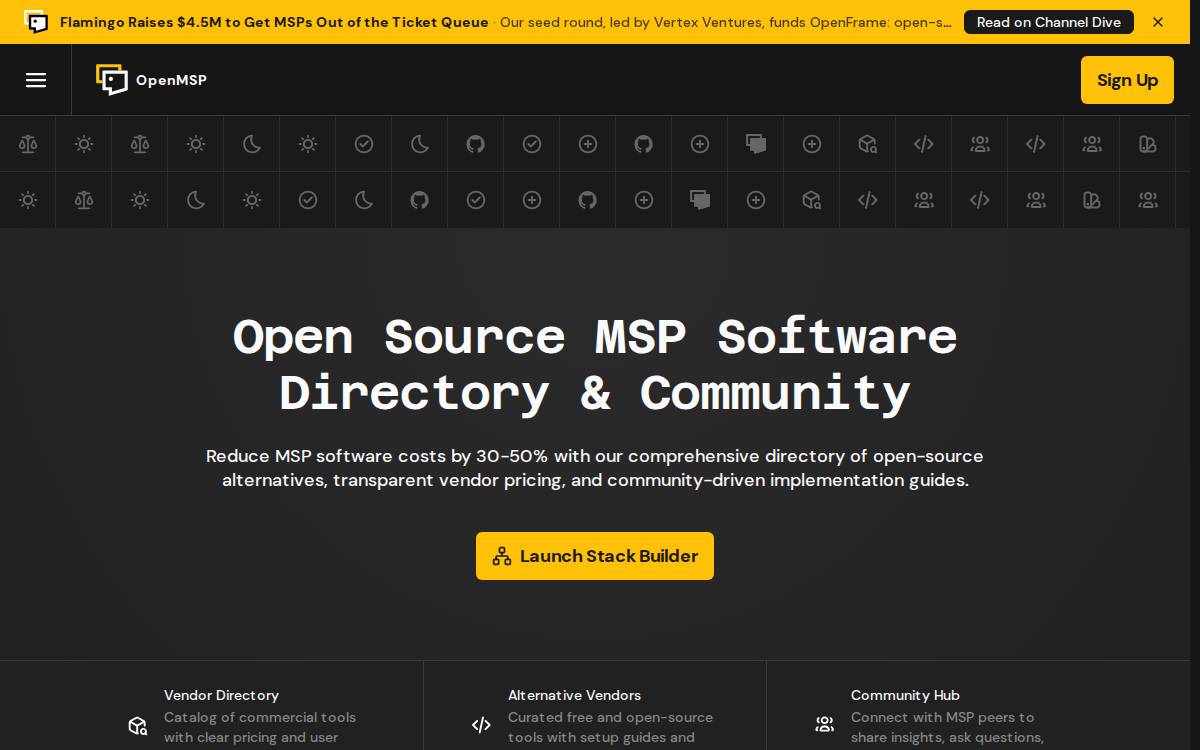 OpenMSP website preview