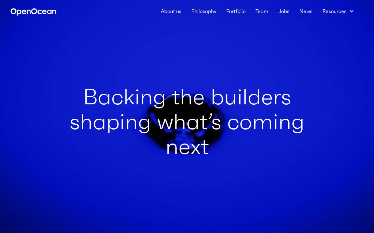 OpenOcean website preview