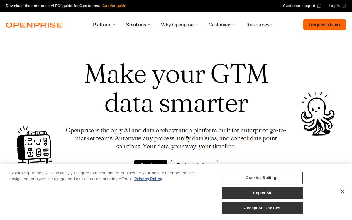 Openprise website preview