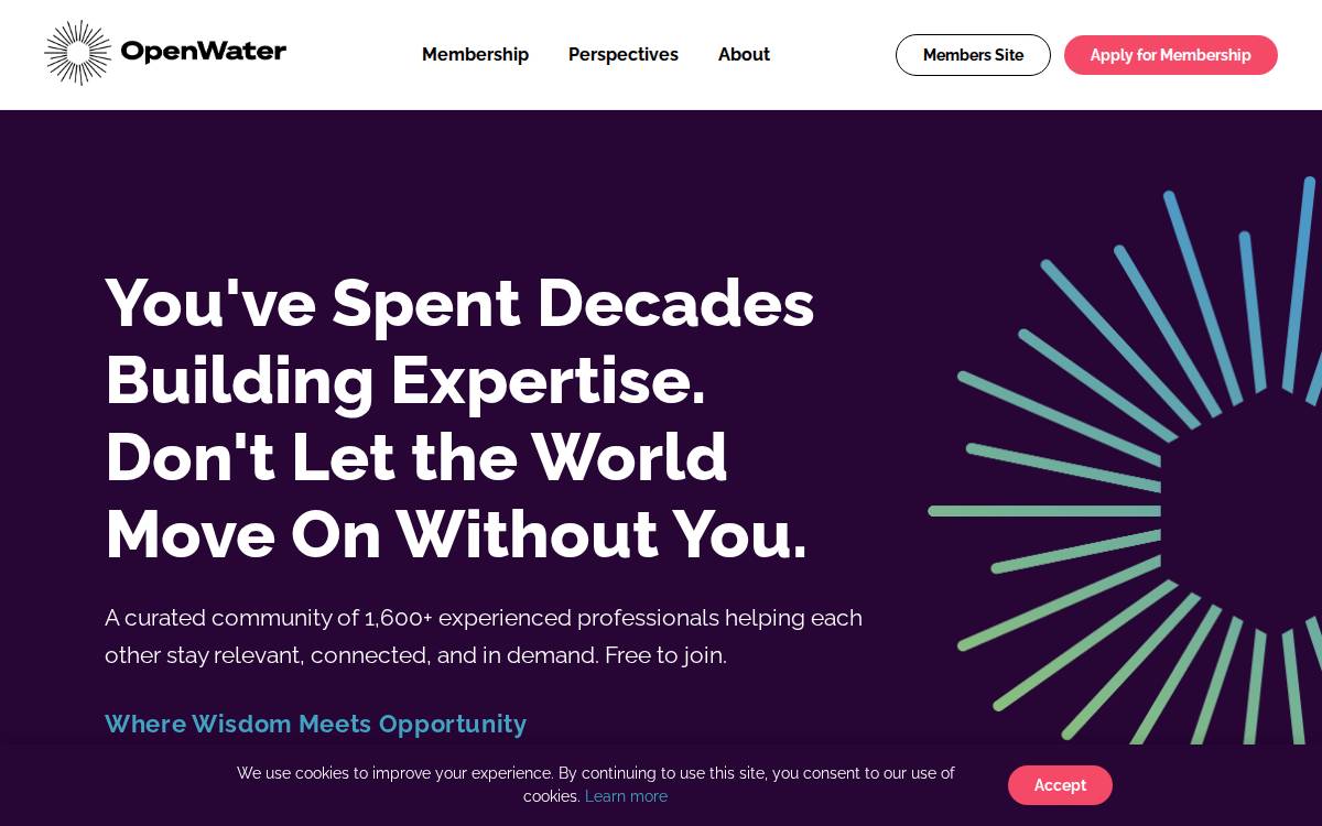 OpenWater website preview