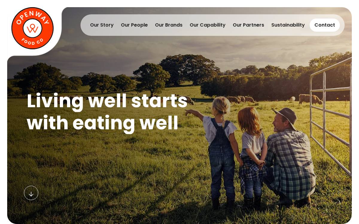 Openwayfood website preview