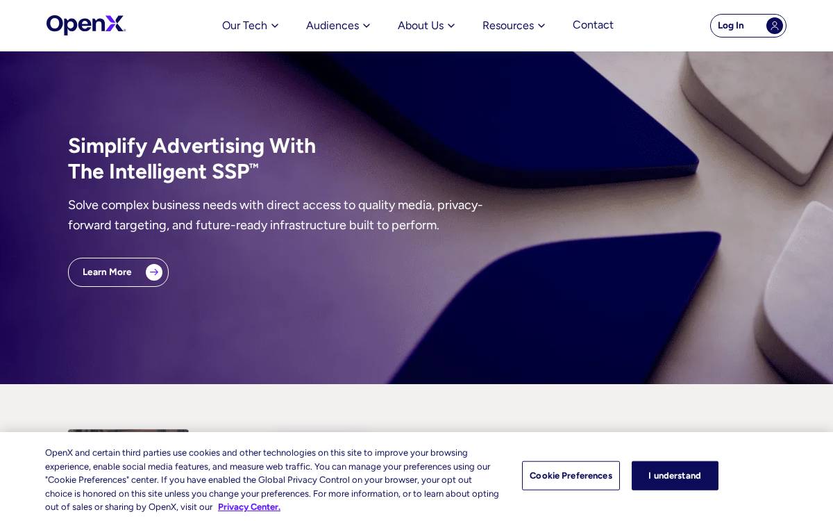 OpenX website preview